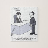Cartoon Kantoor bankmanager Legpuzzel (Verticaal)