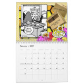 Cartoon Kantoor Kalender (Feb 2027)