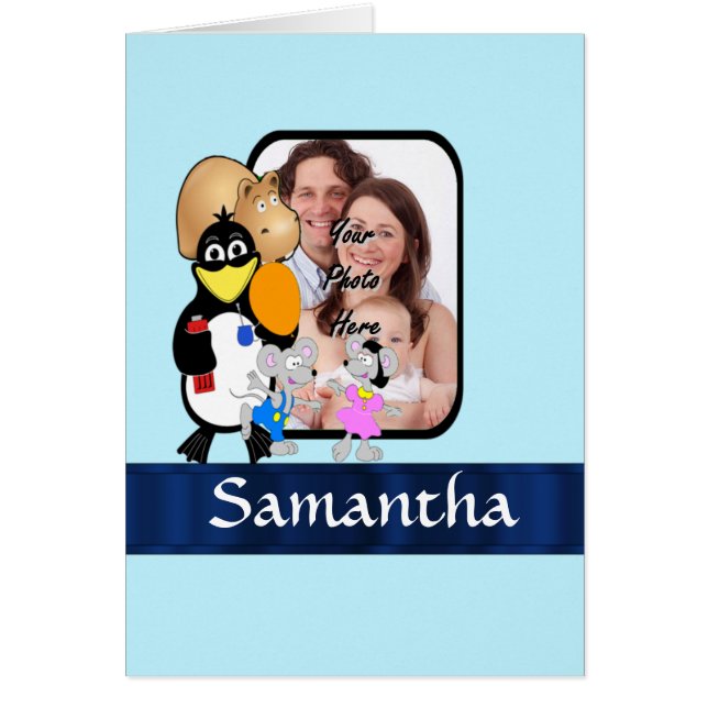 Cartoon karakter foto achtergrond (Voorkant)