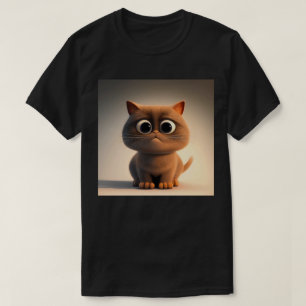Cartoon karakter illustratie van een knuffelkat t-shirt