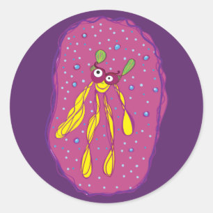 Cartoon Karakter Schattigee Bug Sticker