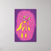 Cartoon Karakter Single Wall Art Canvas Afdruk (Voorkant)