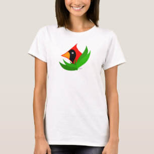 Cartoon Kardinaal Bird T-shirt