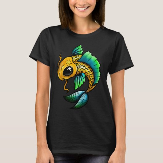 Cartoon karper t-shirt (Voorkant)