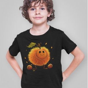 Cartoon Kastanje - Furry Fruit Cartoon Karakter T-shirt