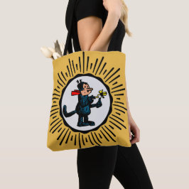 Cartoon Kat All-Over Print Canvas tas