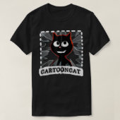 Cartoon kat dat we allemaal graag uit Siren-hoofd  T-shirt (Design voorkant)