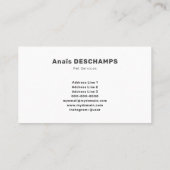 Cartoon Kat & Hond - Huisdieren Diensten Visitekaartje (Achterkant)