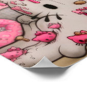 Cartoon Kat Ice Cream Poster (Hoek)