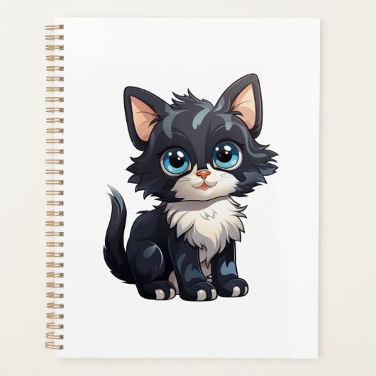 Cartoon kat illustratie planner (Voorkant)