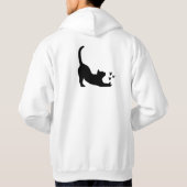 CARTOON KAT MANS EN VROUWS HOODIE (Achterkant)
