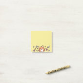 Cartoon kat memo post-it® notes (Op bureau)