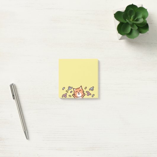 Cartoon kat memo post-it® notes (Kantoor)