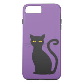 Cartoon Kat met gele ogen ogen Case-Mate iPhone Case (Achterkant)