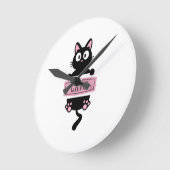 Cartoon kat ontwerp klok (Hoek)