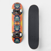 Cartoon kat persoonlijk skateboard (Voorkant)