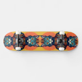 Cartoon kat persoonlijk skateboard (Horizontaal)