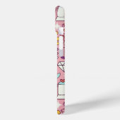 Cartoon kat plezier op roze Case-Mate iPhone case (Achterkant / Links)