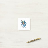 Cartoon Kat Post-it® Notes (Op bureau)