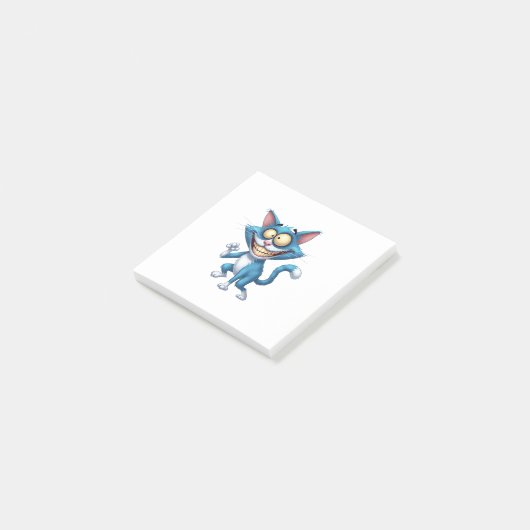 Cartoon Kat Post-it® Notes (Schuin)