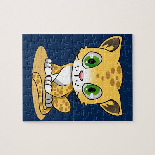 cartoon kat puzzel (Horizontaal)