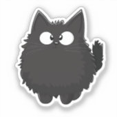 Cartoon kat sticker (Voorkant)