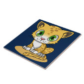 cartoon kat tegeltje (Zijkant)