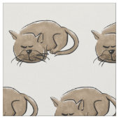 Cartoon kattekattekatten stof (Close Up)