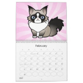 Cartoon Katten 2012 (ontwerp uw eigen!) Kalender (Feb 2027)