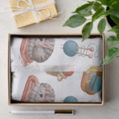 Cartoon katten en garens ontkoppelen tissuepapier (Geschenk)