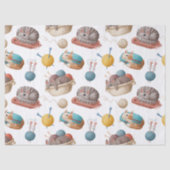 Cartoon katten en garens ontkoppelen tissuepapier (Voorkant)