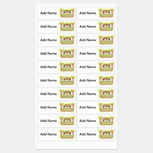 Cartoon Katten en Honden Labels (Vel)