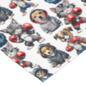 Cartoon katten en honden ontwerp tafelkleed (Gekanteld)