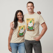 Cartoon katten in scooters t-shirt (Unisex)