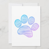 Cartoon Katten Kinder’ Gesponnen vogelfeest Kaart (Achterkant)