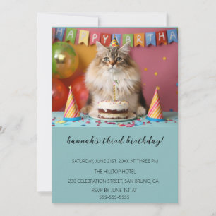 Cartoon Katten Kinder’ Gesponnen vogelfeest Kaart