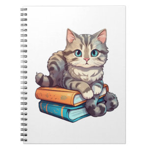 Cartoon kattenillustratie notitieboek