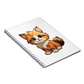 Cartoon kattenillustratie notitieboek (Rechterzijde)