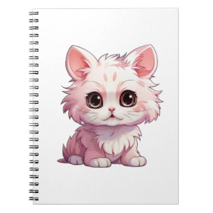 Cartoon kattenillustratie notitieboek