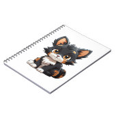 Cartoon kattenillustratie notitieboek (Linkerzijde)