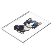 Cartoon kattenillustratie notitieboek (Linkerzijde)