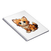Cartoon kattenillustratie notitieboek (Rechterzijde)
