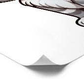 Cartoon kattenillustratie poster (Hoek)