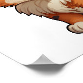 Cartoon kattenillustratie poster (Hoek)