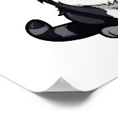 Cartoon kattenillustratie poster (Hoek)