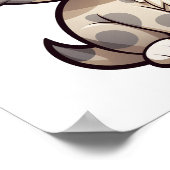 Cartoon kattenillustratie poster (Hoek)