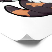 Cartoon kattenillustratie poster (Hoek)