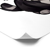 Cartoon kattenillustratie poster (Hoek)
