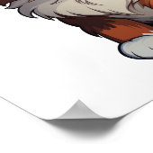 Cartoon kattenillustratie poster (Hoek)