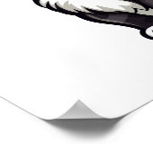 Cartoon kattenillustratie poster (Hoek)